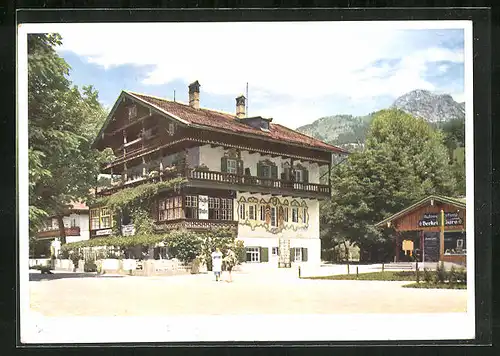 AK Bayrisch-Zell, Hotel-Café Königslinde
