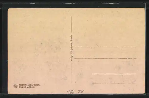 Steindruck-AK Rinteln, Burg Schaumburg, Eingangstor mit Burglinde a. d. Jahre 1389