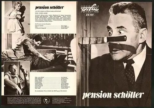 Filmprogramm PFP Nr. 54 /64, Pension Schöller, Ann Smyrner, Helmut Lohner, Theo Lingen, Regie: Georg Jacoby