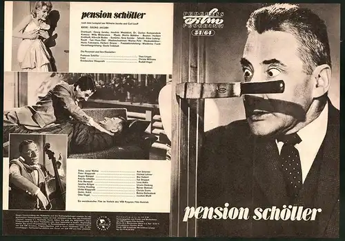 Filmprogramm PFP Nr. 54 /64, Pension Schöller, Ann Smyrner, Helmut Lohner, Theo Lingen, Regie: Georg Jacoby