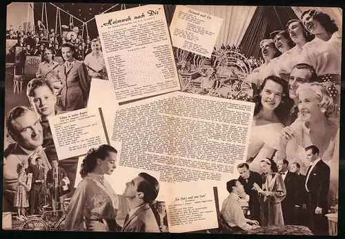 Filmprogramm DNF, Heimweh nach Dir, Margot Hielscher, Peter Pasetti, Regie: R. A. Stemmle