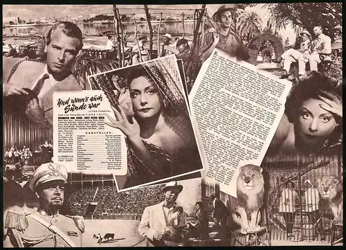 Filmprogramm IFB Nr. 1792, Cuba Cabana, Zarah Leander, O. W. Fischer, Regie: Fritz Peter Buch