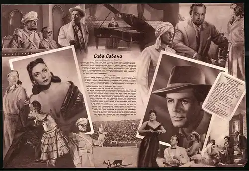 Filmprogramm DNF, Cuba Cabana, Zarah Leander, O. W. Fischer, Regie: Fritz Peter Buch