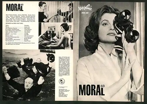 Filmprogramm PFP Nr. 108 /65, Moral 63, Nadja Tiller, Mario Adorf, Regie: Rolf Thiele