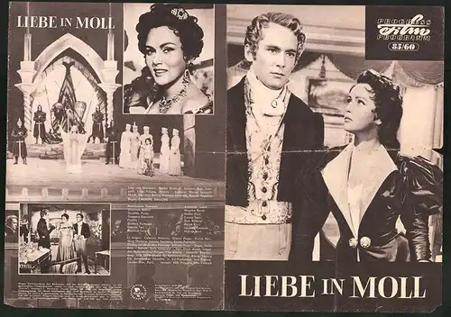 Filmprogramm PFP Nr. 85 /60, Liebe in Moll, Antonella Lualdi, Maurice Ronet, Regie: Carmine Gallone