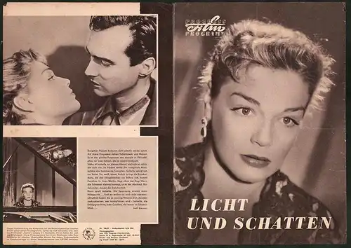 Filmprogramm PFP Nr. 106 /57, Licht und Schatten, Simone Signoret, Maria Casarès. Regie: Henri Calef