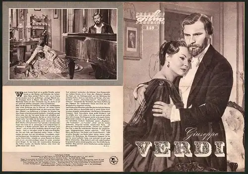 Filmprogramm PFP Nr. 1 /59, Giuseppe Verdi, Pierre Cressoy, Anna Maria Ferrero, Regie: Raffaello Matarazzo