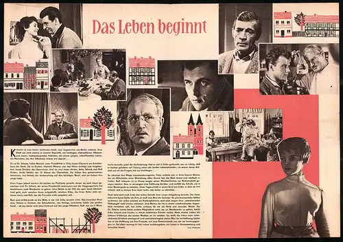 Filmprogramm PFP Nr. 46 /60, Das Leben beginnt, Doris Abesser, Erik Veldre, Regie: Heiner Carow