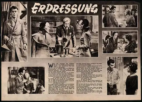 Filmprogramm PFP Nr. 101 /60, Erpressung, Fay Compton, Mai Zetterling, Dirk Bogarde, Regie: Marc Allegret