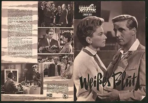 Filmprogramm PFP Nr. 109 /59, Weisses Blut, Christine Laszar, Jürgen Frohriep, Regie: Gottfried Kolditz