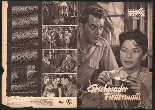 Filmprogramm PFP Nr. 114 /58, Geschwader Fledermaus, Wolfgang Heinz, Christine Laszar, Regie: Erich Engel