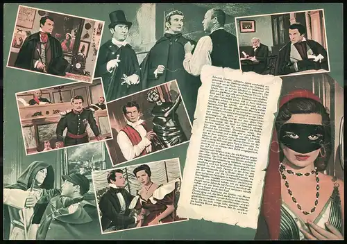 Filmprogramm PFP Nr. 128 /60, Der Graf von Monte Christo - II. Teil, Jean Marais, Roger Pigaut, Regie: Robert Vernay