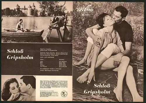 Filmprogramm PFP Nr. 73 /64, Schloss Gripsholm, Jana Brejchova, Nadja Tiller, Regie: Kurt Hoffmann
