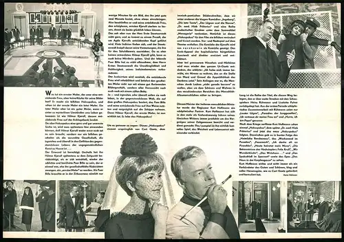 Filmprogramm Film für Sie Nr. 72 /66, Hokus Pokus, Liselotte Pulver, Heinz Rühmann, Regie: Kurt Hoffmann