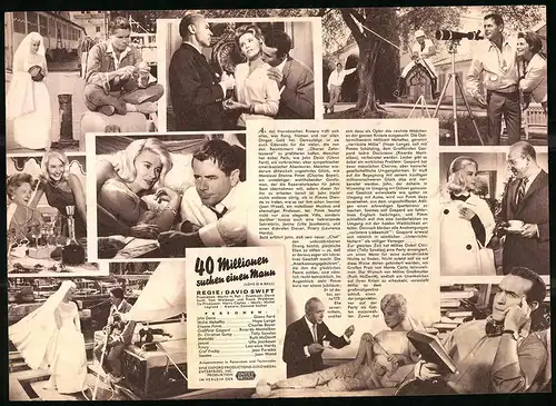 Filmprogramm IFB Nr. 6467, 40 Millionen suchen einen Mann, Glenn Ford, Hope Lange, Regie: David Swift