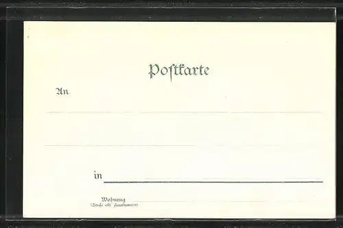 Lithographie Weinheim, Gasthaus Fuchs`sche Mühle