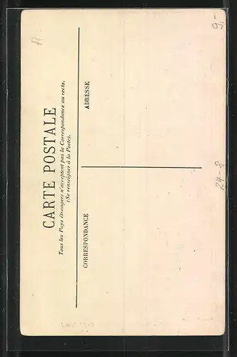 AK Lambesc, Promenade des Lices, Erdbeben vom 11.07.1909
