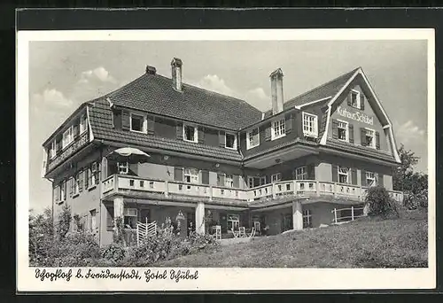 AK Schopfloch b. Freudenstadt, Hotel Schübel