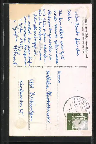AK Schutterwald / Offenburg, Gasthaus zum Schutterwälderhof