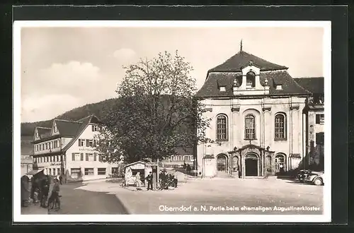 AK Oberndorf a. N., Partie beim ehemaligen Augustinerkloster mit Gasthaus