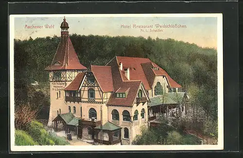 AK Aachen, Hotel - Restaurant Waldschlösschen im Aachener Wald