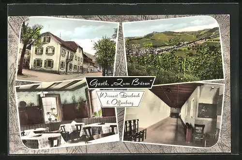 AK Durbach / Offenburg, Gasthaus zum Bären, Totalansicht