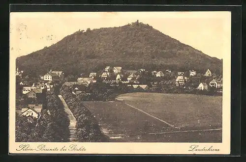 AK Klein-Biesnitz bei Görlitz, Landeskrones