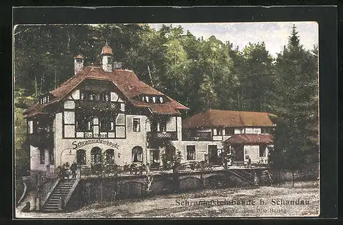 AK Schandau, Gasthaus Schrammsteinbaude