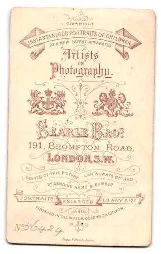 Fotografie Searle Bros., London, 18 Brompton Road, ältere Dame in samtenem Kleid