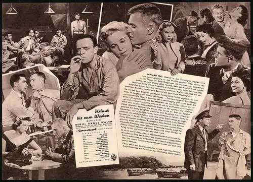 Filmprogramm IFB Nr. 2783, Urlaub bis zum Wecken, Van Heflin, Aldo Ray, Regie: Raoul Walsh