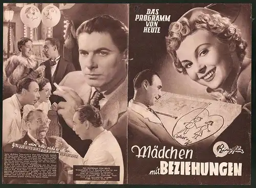 Filmprogramm Programm von Heute Nr. 2, Mädchen mit Beziehungen, Bruni Löbel, Willy Fritsch, Regie: Akos von Ratony