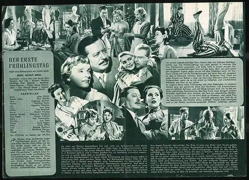 Filmprogramm IFK Nr. 2635, Der erste Frühlingstag, Luise Ullrich, Paul Dahlke, Regie: Helmut Weiss