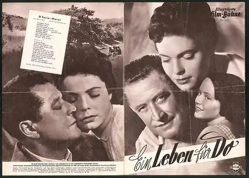 Filmprogramm IFB Nr. 2233, Ein Leben für Do, Hans Söhnker, Paola Loew, Regie: Gustav Ucicky