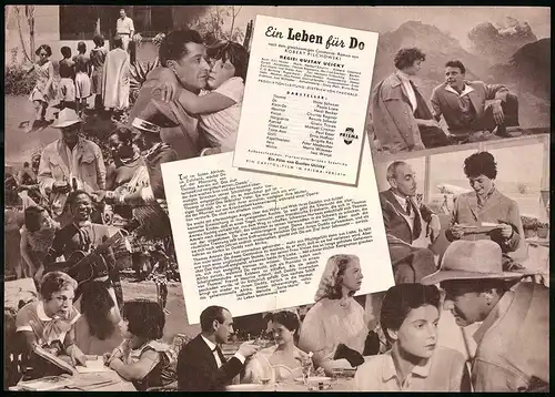Filmprogramm IFB Nr. 2233, Ein Leben für Do, Hans Söhnker, Paola Loew, Regie: Gustav Ucicky
