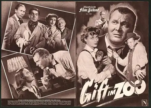 Filmprogramm IFB Nr. 1450, Gift im Zoo, Irene von Meyendorff, Carl Raddatz, Regie: Hans Müller