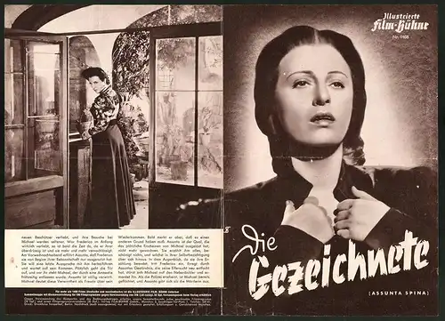 Filmprogramm IFB Nr. 1408, Die Gezeichnete, Anna Magnani, Antonio Centa, Regie: Mario Mattoli