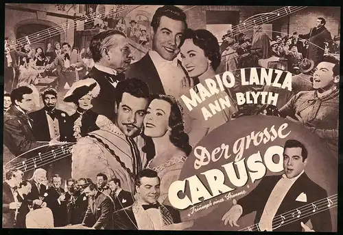 Filmprogramm DNF, Der grosse Caruso, Mario Lanza, Ann Blyth, Dorothy Kirsten, Regie: Richard Thorpe