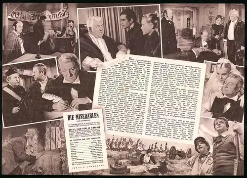 Filmprogramm IFB Nr. 5143, Die Miserablen, Jean Gabin, Bernard Blier, Daniele Delorme, Regie: Jean-Paul Le Chanois