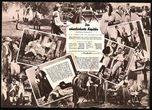 Filmprogramm IFB Nr. 1927, Der scharlachrote Kapitän, Richard Greene, Leonora Amar, Regie: Thomas H. Carr