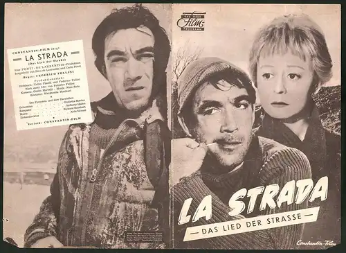 Filmprogramm DNF, La Strada - Das Lied der Strasse, Giulietta Masina, Anthony Quinn, Regie: Federico Fellini