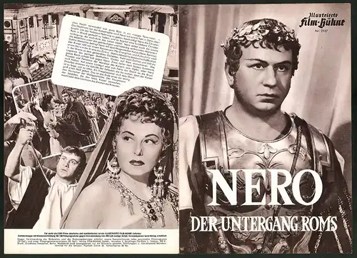Filmprogramm IFB Nr. 2137, Nero - Der Untergang Roms, Gino Cervi, Paola Barbara, Regie: Primo Zeglio