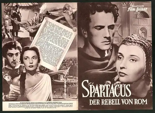 Filmprogramm IFB Nr. 1992, Spartacus - Der Rebell von Rom, Massimo Girotti, Gianna Maria Canale, Regie: Riccardo Freda