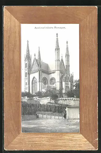 AK Remagen, Totalansicht der Apollonariskirche