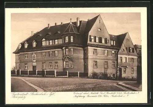 AK Reichenbach i. Vgtl., Blick auf ein Haus auf dem Rosenplatz