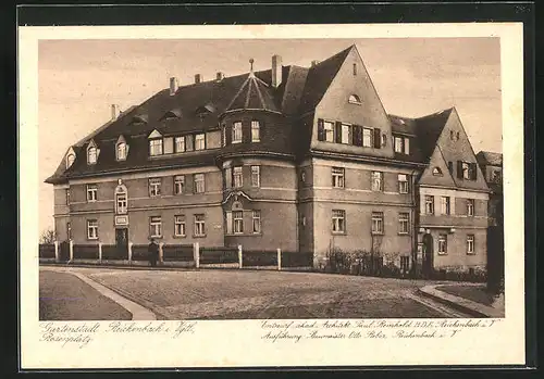 AK Reichenbach i. Vgtl., Blick auf ein Haus auf dem Rosenplatz