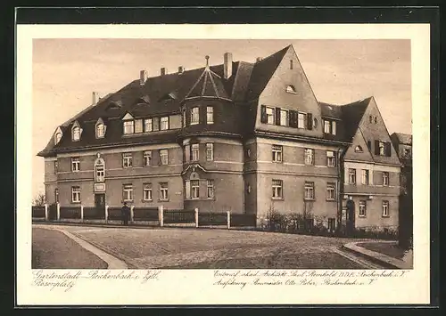 AK Reichenbach i. Vgtl., Blick auf ein Haus auf dem Rosenplatz