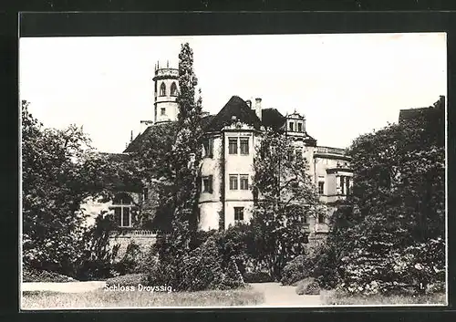 AK Droyssig, Blick auf Schloss Droyssig