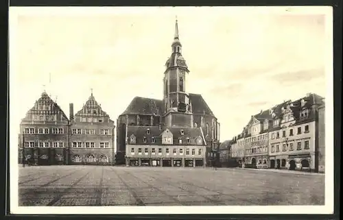 AK Naumburg a. d. Saale, Partie am Marktplatz