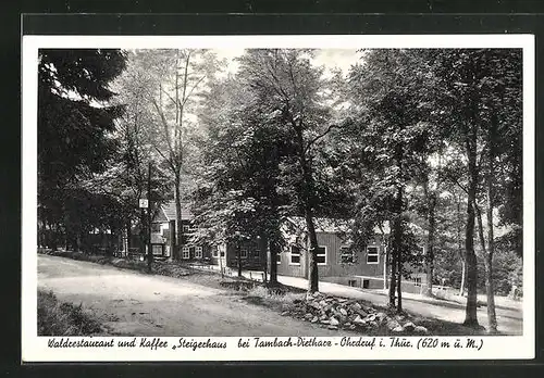 AK Ohrdruf i. Thür. Wald, Waldrestaurant & Kaffee Steigerhaus