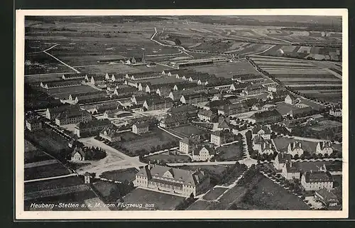 AK Stetten a.k.M., Heuberg vom Flugzeug aus